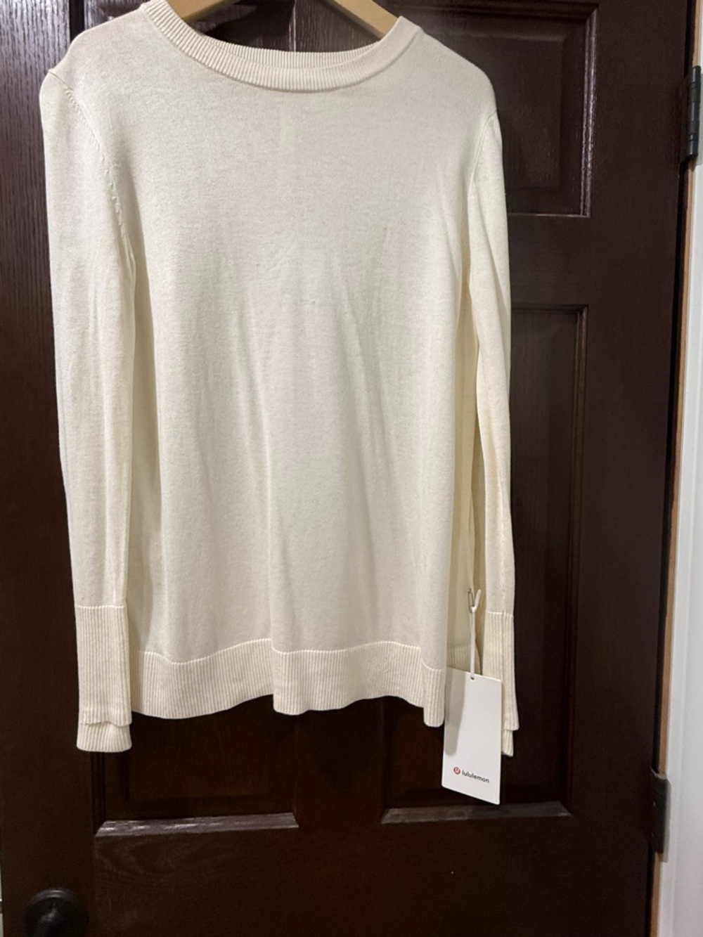 lululemon athletica Cream Lightweight Crewneck Sweater